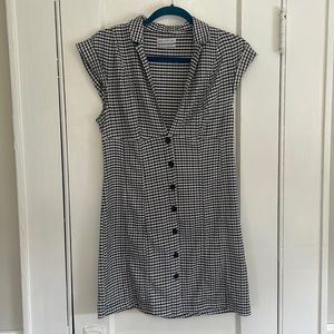 Gingham button dress Urban Outfitters